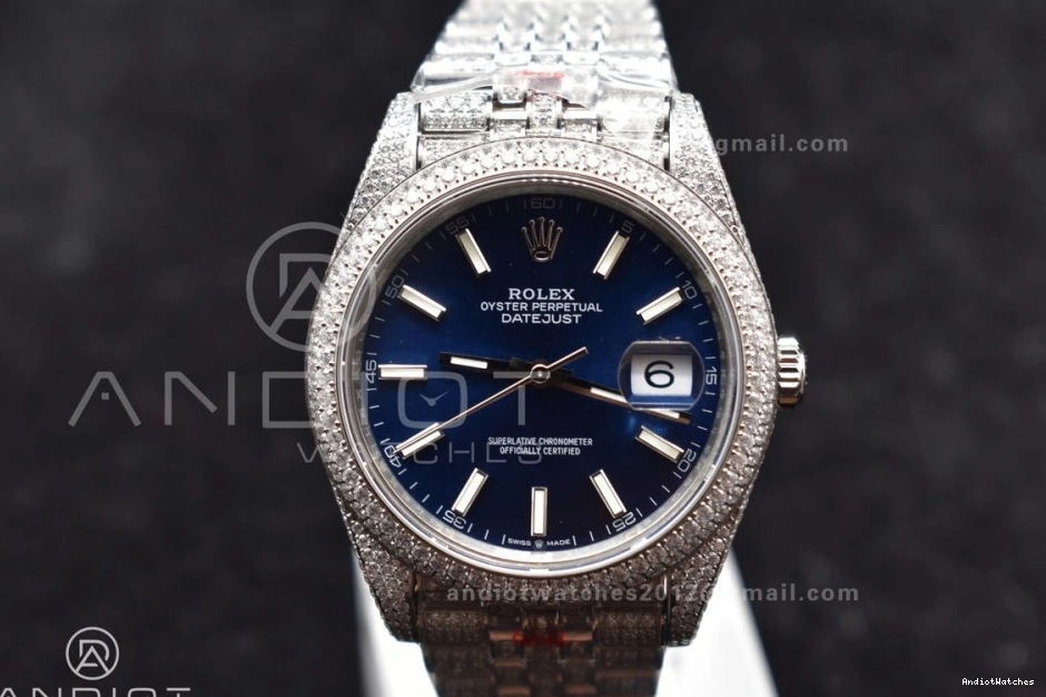 JDF Version Markers 897 41mm Best DateJust Diamond Stick Blue SportInspired 0912